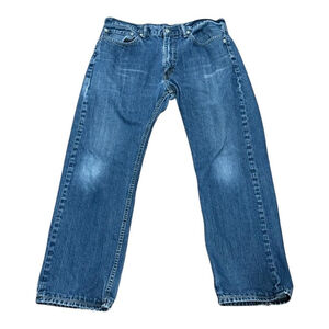 Levi's Jeans Mens 36x34 Blue Denim Wash Classic Straight Leg 5 Pocket Zip Fly